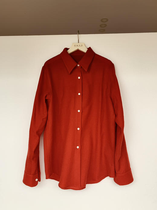 “冬日暖阳阳”氛围感100%羊毛衬衫 商品图5