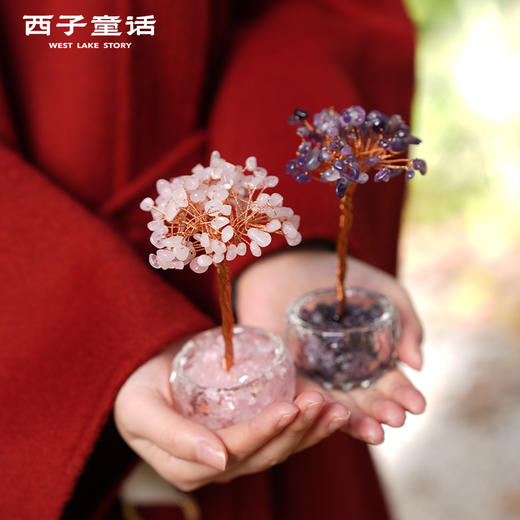 2026灵隐祈福发财树系列 | 紫水晶、粉水晶、黄水晶打造，枝繁叶茂，充满生机 商品图4