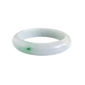 【天然正品】A货翡翠天然精品正桩细腻无纹裂糯种春彩紫罗兰飘辣阳绿 55.5号翡翠手镯  071225HS33