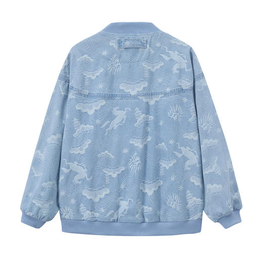 ONIARAI/鬼洗26春季马纹松叶提织金马蹄棒球领牛仔外套男 B340250 商品图4