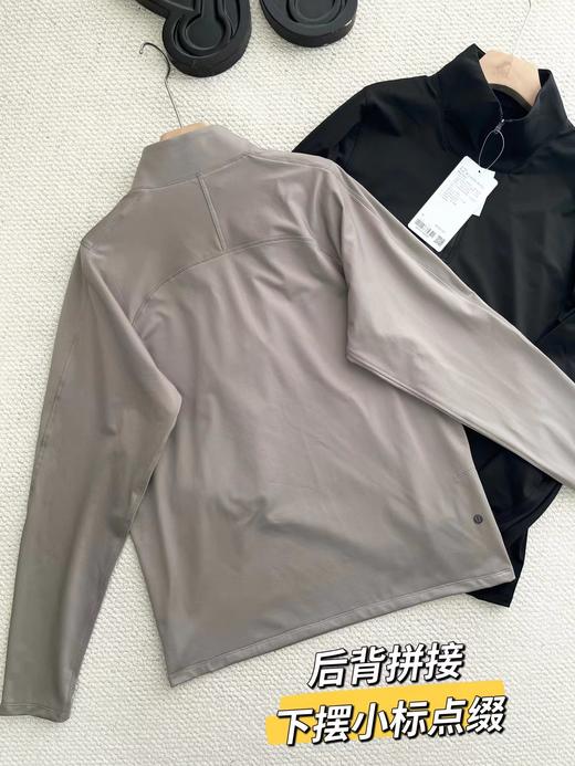 D121631冬款半拉链卫衣男士百搭休闲拉绒长袖运动衫 商品图4