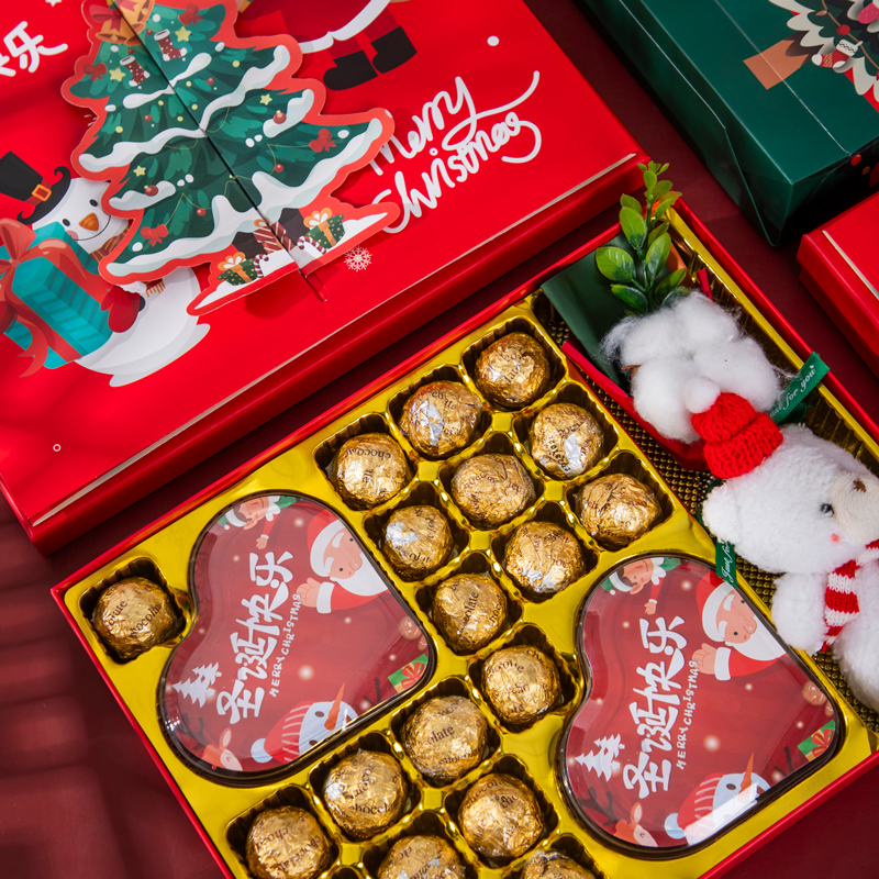 25年圣诞限定款德芙&金莎巧克力礼盒 赠礼袋