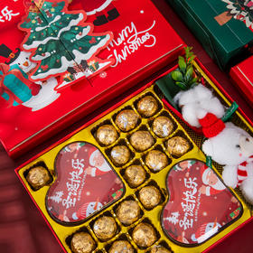 25年圣诞限定款德芙&金莎巧克力礼盒 赠礼袋