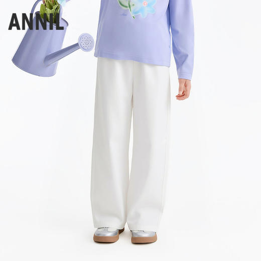 女童全腰梭织裤春季新款安奈儿童装EG616653 商品图2