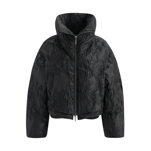 (90白鹅绒)【JASON WU】秋冬新款保暖大翻领廓形短款上衣羽绒服女 商品图5