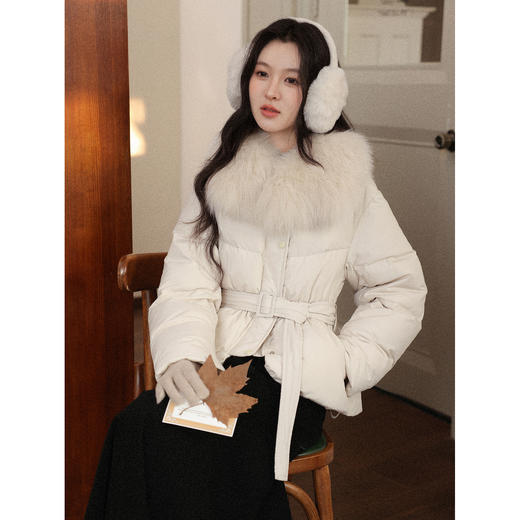 鹿向南【1220/20:00新品前1小时7折限量100件】杏色羽绒服 商品图4