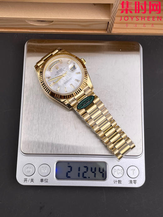 RC配重版 重量200克+ 全金贝母面DD 劳力士星期日历型系列 日志40mm 商品图10