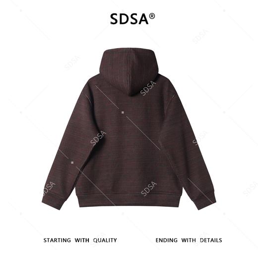 SDSA男士秋冬新款痞帅男装高街撞色按扣连帽针织卫衣百搭宽松上衣 商品图4