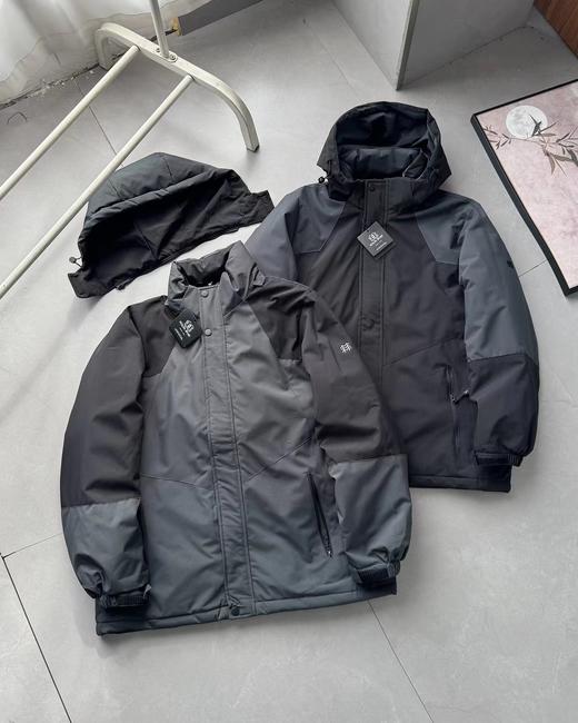 D121618新款2025冬季男士可拆卸连帽棉衣棉服外套 商品图0