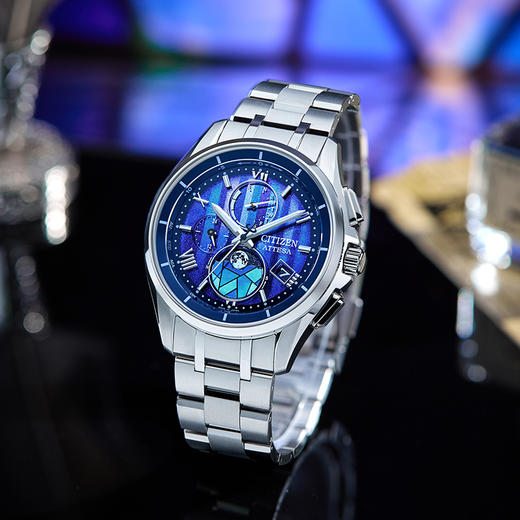 西铁城/CITIZEN   光动能电波舒博™钛高端月相男表BY1000-51L 商品图6