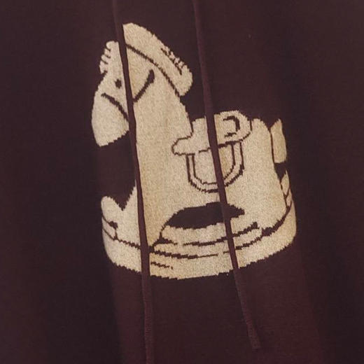 VIVIAN LIU薇薇安刘D2566303冬女装新款连帽提花小马套头毛衫 商品图3