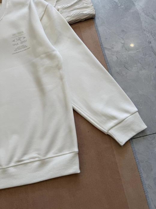 D121625冬季新款印花logo加绒圆领长袖卫衣男女同款 商品图8