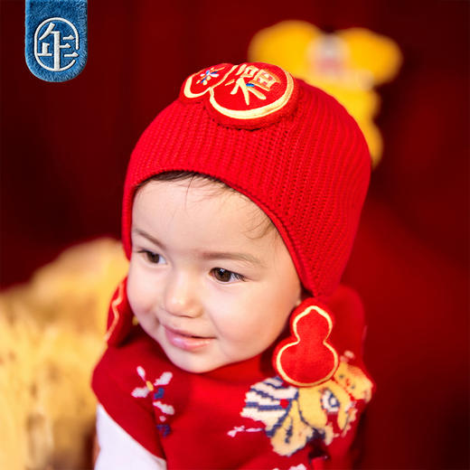 【好有福婴童针织帽】年衣童装婴童帽子2025年新款冬季保暖毛线帽 商品图3