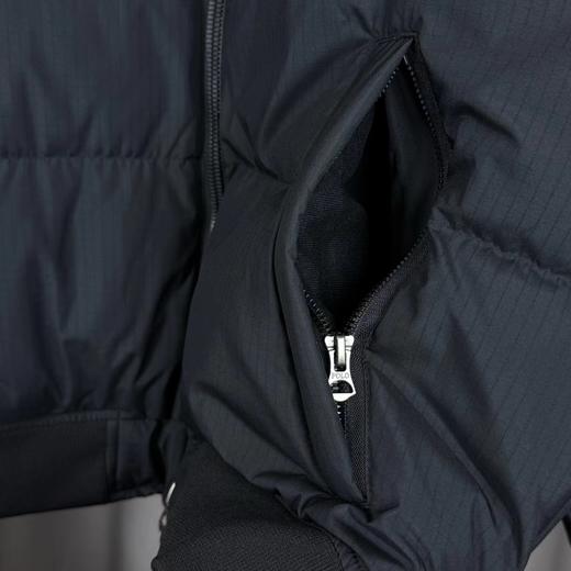 D121606新款刺绣小马立领羽绒服拉链皮绳小标外套夹克 商品图10