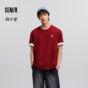 森马张仁华非遗联名短袖T恤男春季立体章仔内搭上衣情侣时尚百搭