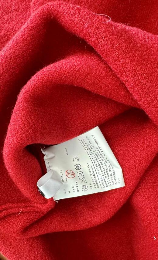 D121610秋冬温暖氛围红色慵懒显白圆领女士针织衫 商品图14