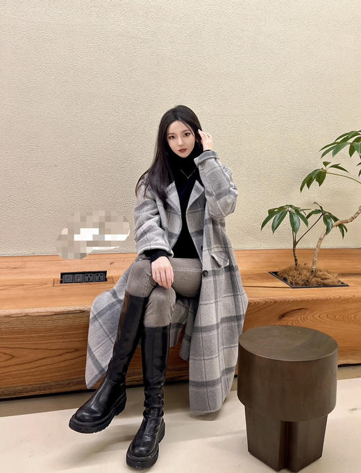 原单纯手工羊绒羊毛大衣 商品图1