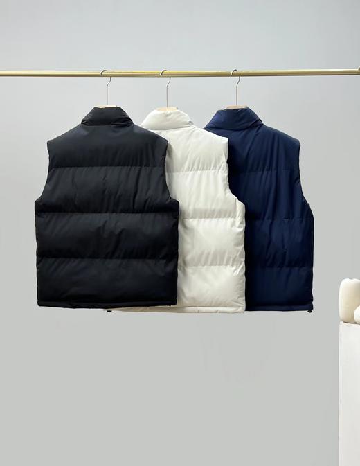 D121664保暖不臃肿三色可选情侣款羽绒棉马甲 商品图3