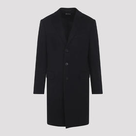 ZEGNA 杰尼亚 男士羊毛中长款大衣外套 黑色 298707A2 4GJ3G0