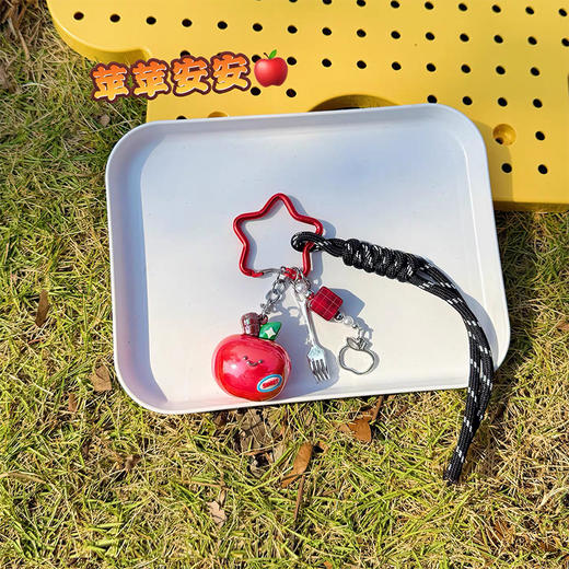百搭简约ins风少女心水果物语MIU系时尚包挂苹果钥匙扣挂件汽车钥匙链 商品图2