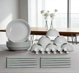 【景德镇 高岭土白瓷/青瓷经典款餐具 】多款可选