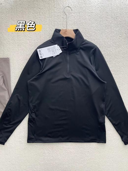 D121631冬款半拉链卫衣男士百搭休闲拉绒长袖运动衫 商品图2