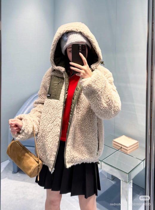1216-2 渠道货 miu 男女同款摇粒绒羽绒服 我穿40 商品图11