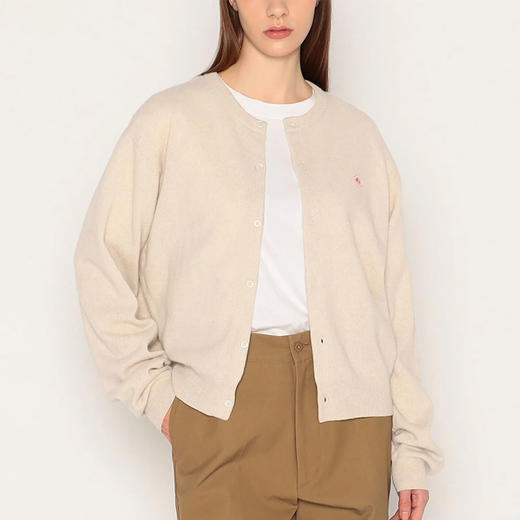 DANTON LMW_CREW NECK CARDIGAN 女装纯羊毛开衫毛衣 商品图0