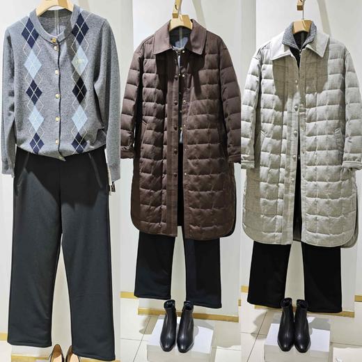 直筒鹅绒裤,防水防油防污三防面料弹力直筒鹅绒裤582596 商品图13