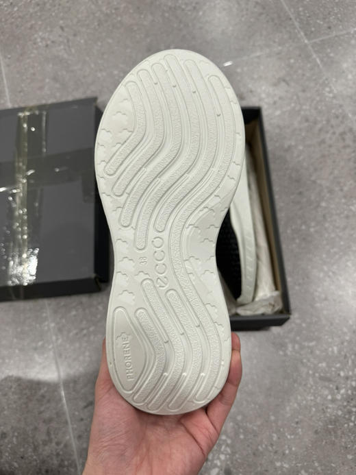 正品 ecco爱步 悦动 皮革 简约系带运动圆头 性 低帮 休闲鞋 女款 黑色 全新鞋盒破损 尺码38码0429 商品图3