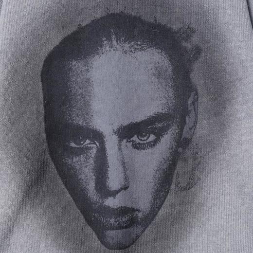 SDSA男士秋冬新款痞帅男装美式高街人物印花圆领毛衣百搭宽松上衣 商品图2