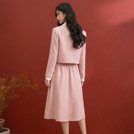 西遇小香风半身裙套装女秋季新款法式短款衬衣外套两件套V0055471/SS051441 商品图4