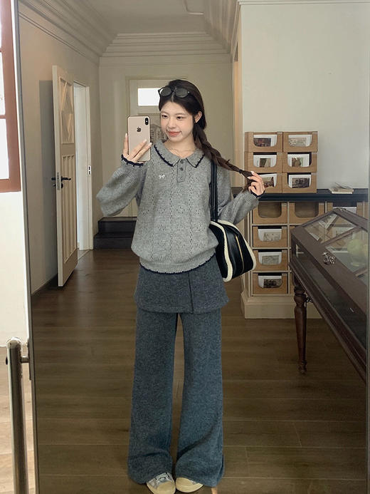 【一裤两穿可拆卸屁帘加绒裤】一裤两穿❗️双重显瘦！可拆卸屁帘直筒裤！一按一扣，风格瞬时改变。-XJC 商品图6