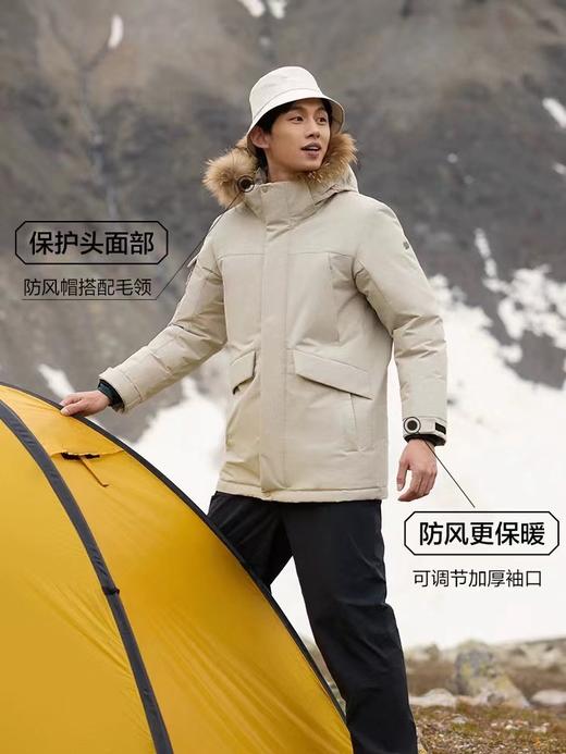 D121686保暖宽松厚款拉链防风防水派克羽绒服 商品图11