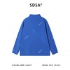 SDSA男士秋冬新款痞帅男装简约假两件拼接半拉链立领长袖T恤百搭 商品缩略图4