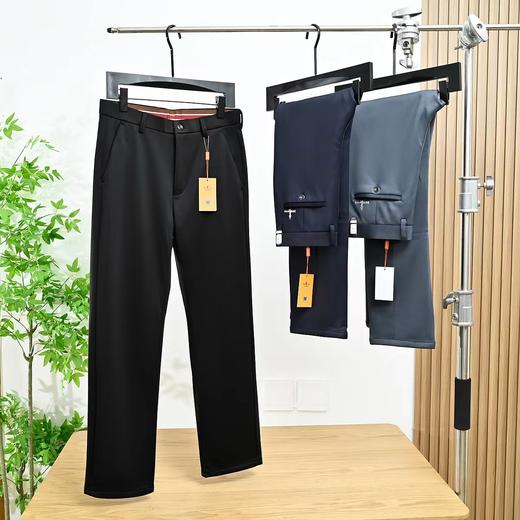 D121647秋冬季新款男士加绒加厚商务休闲百搭西裤 商品图1