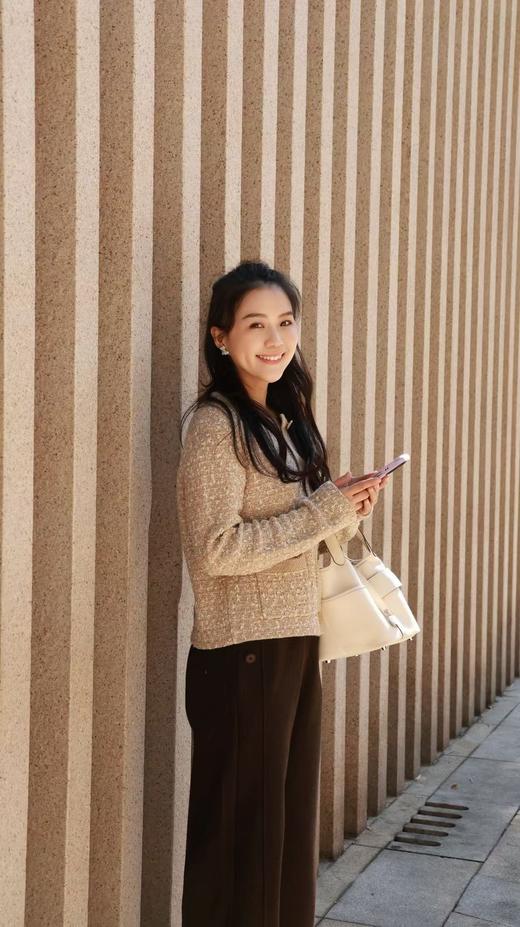 糯感云朵|设计感抽绳直筒裤 商品图1