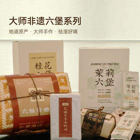 大师非遗六堡系列，核心产区，大师亲制好茶！专业陈藏，祛湿好喝