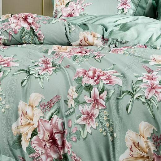 【春上新】10楼  富安娜   聚温暖床单 / 四件套 / 百合凝香 /绿 吊牌价 2680-2980元    活动价699-799元 商品图1