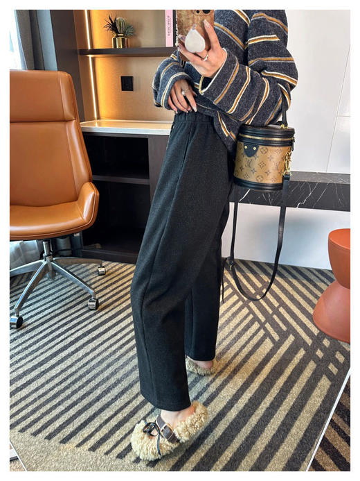 一条过冬！ 加绒加厚醋酸羊毛阔腿裤！ 商品图5