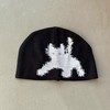 D121622韩国秋冬提花3M反光电眼小猫针织毛线帽子保暖冷帽男女同款 商品缩略图4