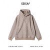 SDSA男士秋冬新款痞帅男装简约斜纹按扣立领连帽卫衣百搭时尚上衣 商品缩略图0