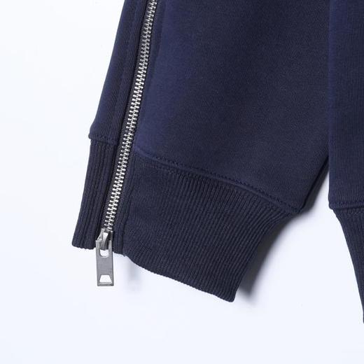 SDSA男士秋冬新款痞帅男装韩版纯色拉链宽松连帽卫衣外套百搭舒适 商品图3