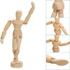 5.5英寸木制人体模型木偶 艺术家素描人体模型 素描绘画家庭装饰摆件 灵活可移动关节 商品缩略图2