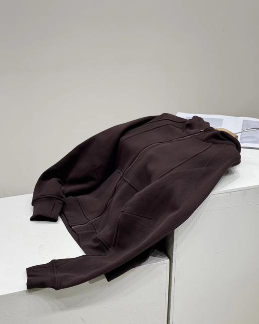 D121604加绒加厚连帽蓄热保暖拉链开衫运动上衣宽松连帽外套 商品图10