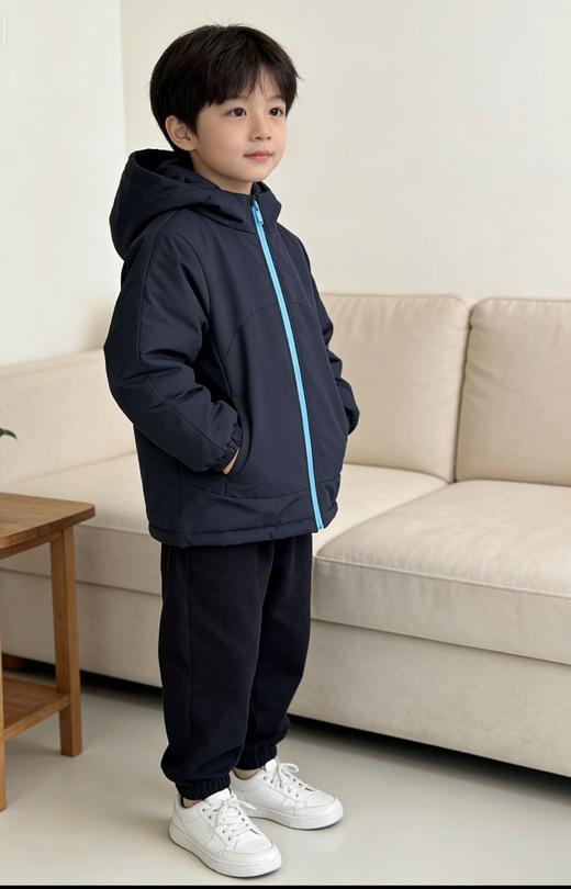 童装连帽棉袄冲锋衣！25冬季新品儿童中大童休闲爆火连帽棉冲锋衣！ 商品图0