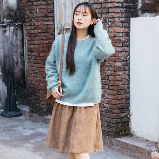 菜菜家花纱拉毛毛衣|绵羊毛+羊绒混纺，无缝一体，宽松版型，单穿叠搭都可 商品图7