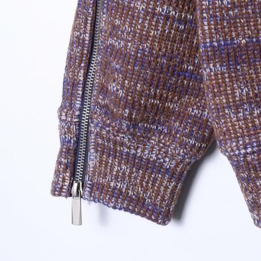 SDSA秋冬新款痞帅男装美式高街拉链设计开衫连帽针织卫衣百搭休闲 商品图3