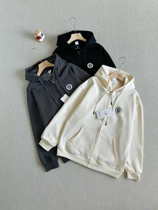 D121682单穿内穿都无敌连帽加绒拉链外套卫衣 商品图0