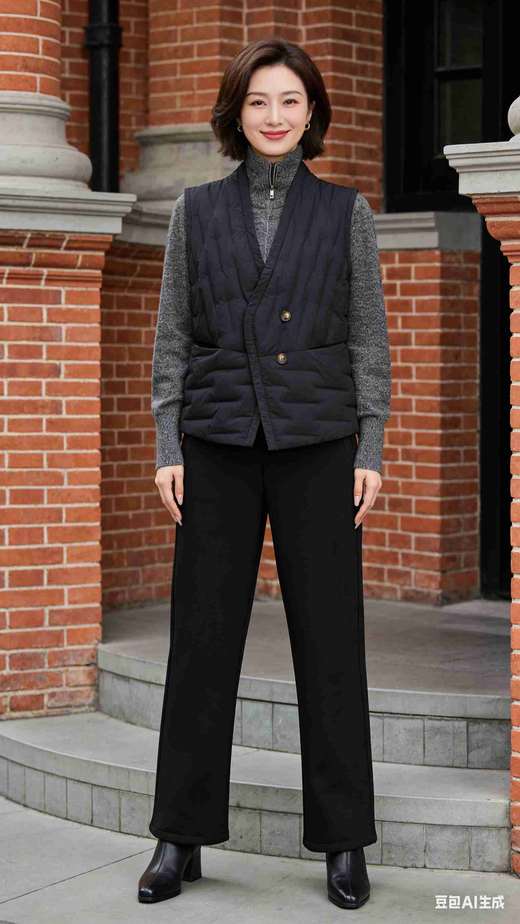 直筒鹅绒裤,防水防油防污三防面料弹力直筒鹅绒裤582596 商品图6